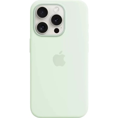 Apple Оригинален кейс за Apple iphone 15 Pro Силикон, Magsafe, Мента (mwnl3zm/a)