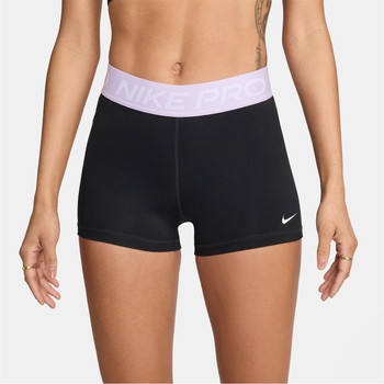 Nike Дамски къси панталони Nike Pro Three Inch Shorts Womens - Black/Lilac