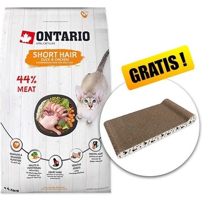 Ontario Cat Short Hair Duck & Chicken 6,5 kg