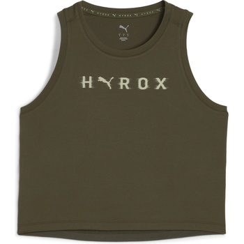 Image 1 of PUMA Women's Hyrox Spun Performance Gym Vest - Dark Olive