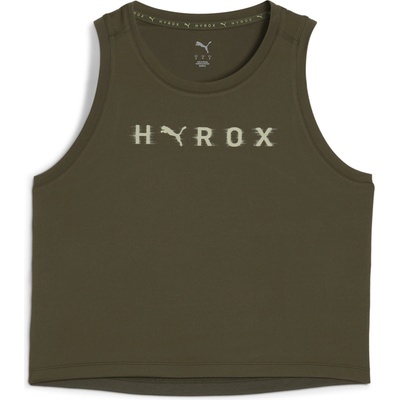 PUMA Women's Hyrox Spun Performance Gym Vest - Dark Olive