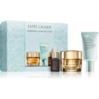Estée Lauder Morning Glow Set Estée Lauder Advanced Night Repair Serum Synchronized Multi-Recovery Complex protivráskové sérum 15 ml + Estée Lauder Revitalizing Supreme+ Youth Power Creme denní liftin