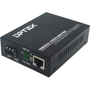 DPTEK DPTEK, 1 x RJ45 порт (10/100/1000 Mbps) + 1 x SFP слот(поддържа Fast Ethernet 155M или Gigabit 1.25G SFP оптични модули) (DK-MC-1G-SFP-LFP)