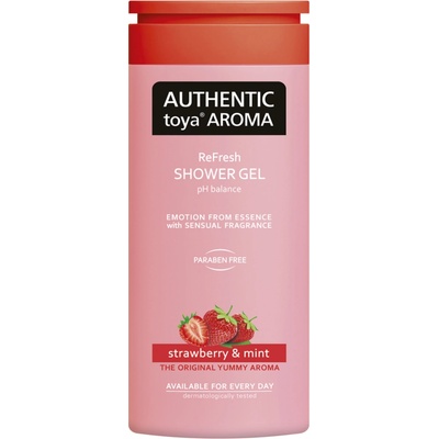 Authentic Toya Aroma Strawberry & Mint sprchový gel 400 ml