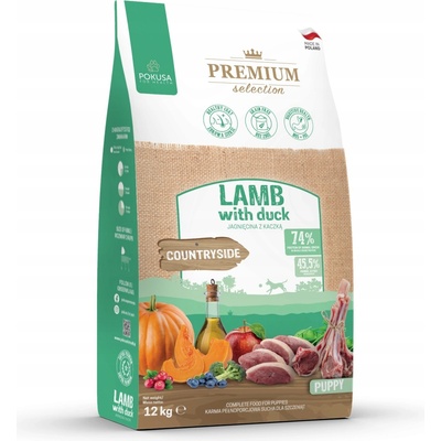 Pokusa Premium Selection Puppy jehněčí s kachnou 12 kg
