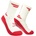 OXEN Чорапи OXEN Kids' Grip Rugby Socks - White/Red