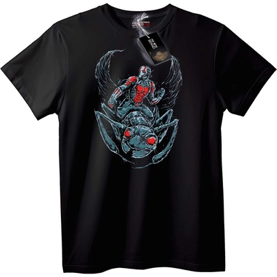NOONEBRAND Тениска Червен Броня Герой върху Насекомо - 2XL, Black