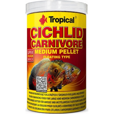 Tropical Cichlid Carnivore Medium Pellet 1000 ml