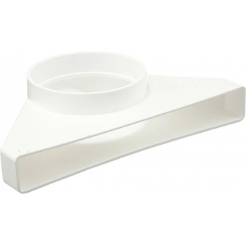 Image 1 of Dalap PVC редуктор кръгъл/правоъгълен 90° Ø 100 мм / 308x29 мм (3013)