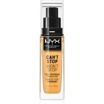 NYX Professional Makeup Can't Stop Won't Stop Full Coverage Foundation високо покривен фон дьо тен цвят 14 Golden Honey 30ml