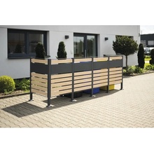 Westmann Planum 4 plechový 330 x 90 x 120 cm dřevo antracit