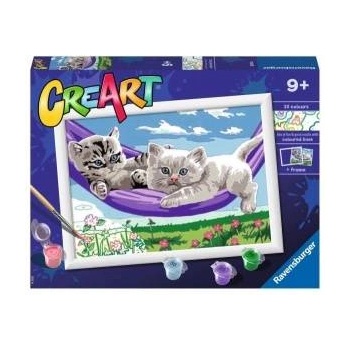 Cre Art painting for children: Cat in hammock 202140 RAVENSBURGER painting by numbers