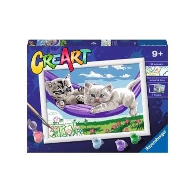 Cre Art painting for children: Cat in hammock 202140 RAVENSBURGER painting by numbers