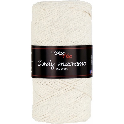 Vlna - Hep Cordy macrame 2,5 mm 8171 smetanová