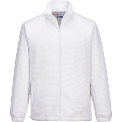 PORTWEST mikina ESD AS26 na zip fleece antistatická POR-AS26WHR Bílá