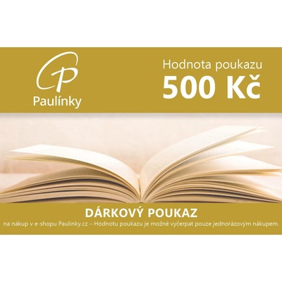Dárkový poukaz v hodnotě 500 Kč