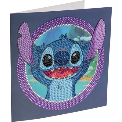 Pohlednice Crystal Art - Stitch, 18x18cm