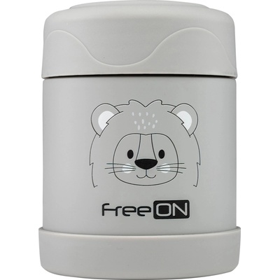 Freeon Termodóza na jedlo nerezová 350 ml - šedá