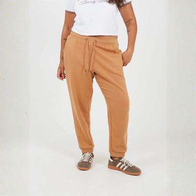 Brave Soul Дамски анцуг Brave Soul Womens Plus Size Solid Colour Jogging Bottoms - Camel