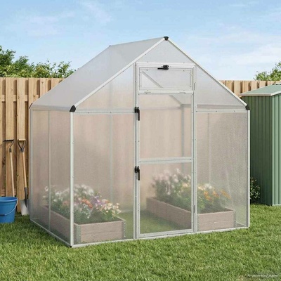 vidaXL Ptačí klec Stříbrná 181 5 x 110 5 x 173 5 cm 9799.42036854