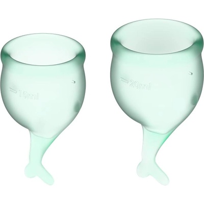 SATISFYER Менструални чашки Satisfyer Feel Secure 2 броя Зелени