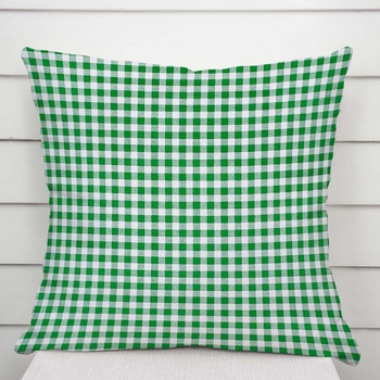 Biante Sandra SA-058 Zeleno-biele kocky 50 x 70 cm