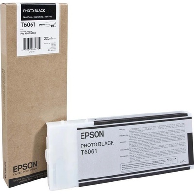 Epson T606100 снимка черен (photo black) оригинална касета (C13T606100)