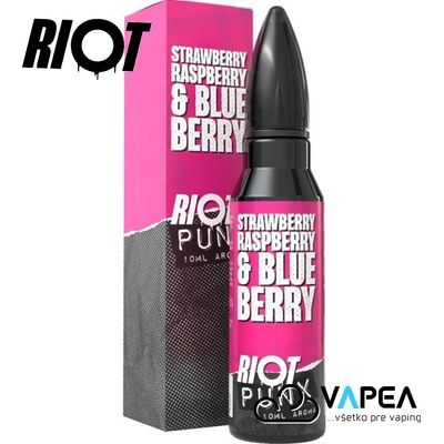 Riot Squad PUNX Shake & Vape Jahoda, borůvka a malina 10 ml