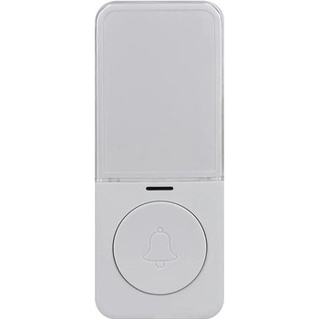 Solight Bezdrôtové tlačidlo pre 1L69 sérii, 200m, biele, learning code, kryt na menovku