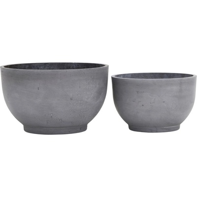 House Doctor Cementový květináč Gard Planter Větší šedá keramika 50 cmx30 cm