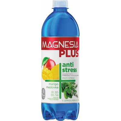 Magnesia Plus Antistress mango meduňka 0,7 l