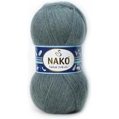 Pletací příze Nako Mohair Delicate 851 - tmavá šedá