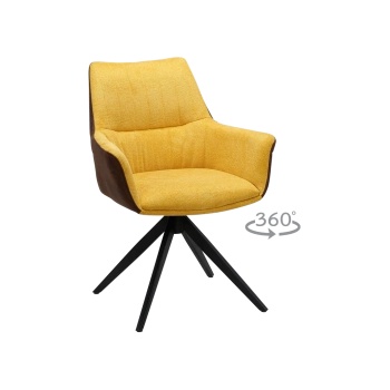 Carmen Трапезен стол dover - жълт bf 5