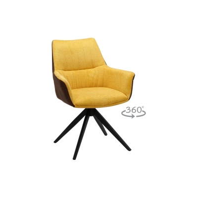 Carmen Трапезен стол dover - жълт bf 5