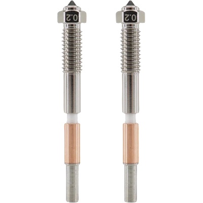 QIDI Tech Биметална дюза за Q2, комплект от 2 броя - 0, 2 mm (674519683094)