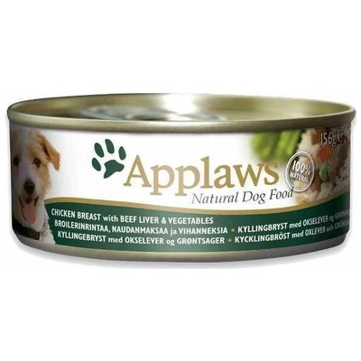Applaws Dog kura hovězí játra a zelenina 156 g