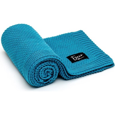 T tomi Pletená deka Spring Petrol blue