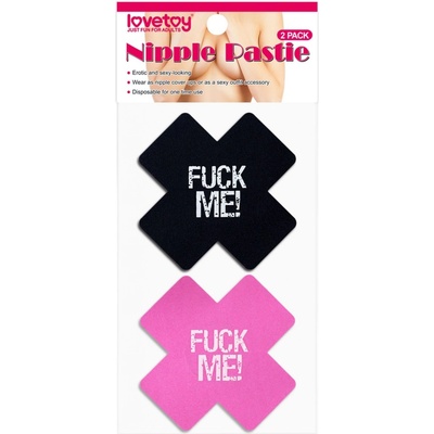 LoveToy FUCK ME Cross Pattern Nipple Pasties 2 pack – Zboží Mobilmania