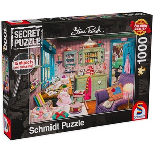Schmidt Spiele Пъзел-загадка Schmidt от 1000 части - Стаята с вкусотиите на баба, Стив Рийд (59653)