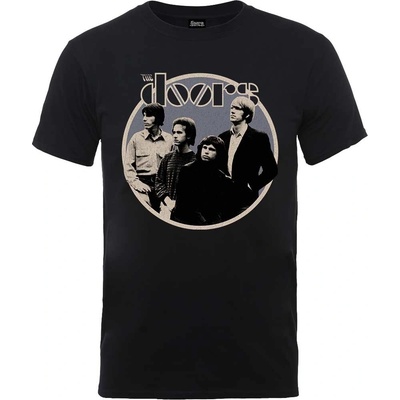 The Doors tričko Retro Circle čierne