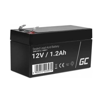 Green Cell Rechargeable battery AGM 12V 1.2Ah Maintenancefree for UPS ALARM