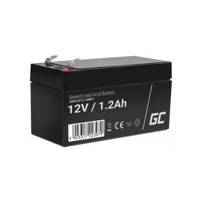 Green Cell Rechargeable battery AGM 12V 1.2Ah Maintenancefree for UPS ALARM