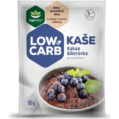Topnatur Low carb kaše Kakao & čučoriedka 60 g