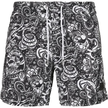 Urban Classics Бански гащета Urban classics Pattern swimming shorts - Blue (bleu)