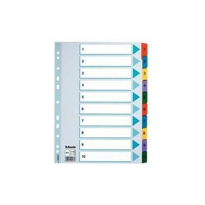 Zosilnené kartónové registre Esselte Mylar, A4, Mix farieb