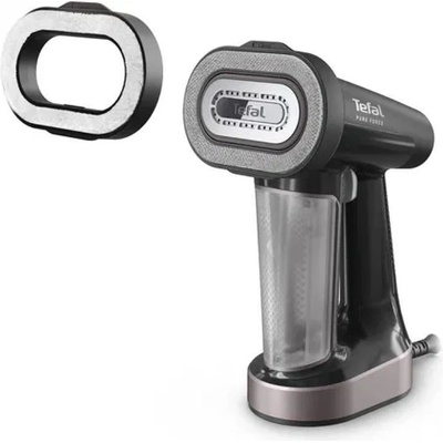 Tefal Pure Force DT8765E0 - ръчен уред 3 в 1 за гладене с пара и премахване на мъх - черен