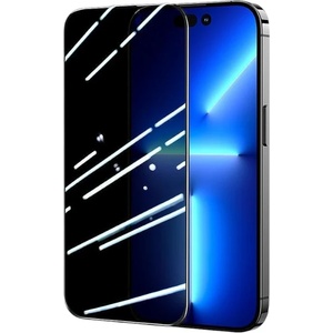 JOYROOM Стъклен протектор Joyroom JR-P01, Закълено стъкло, Privacy филтър, За iPhone 14, Черен/Прозрачен (6956116716981)