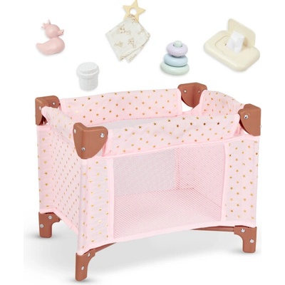 LullaBaby Postieľka pre bábiku s doplnkami