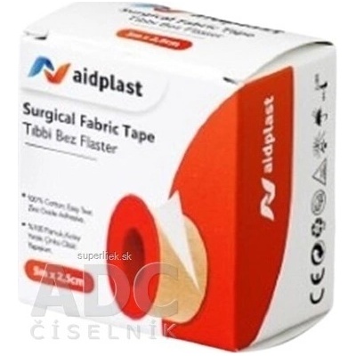 Aidplast Textilná bavlnená náplasť na cievke 5 m x 5,2 cm 1 ks