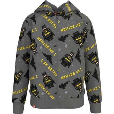 Lego® kidswear Cardigan W. Hood tmavě šedá